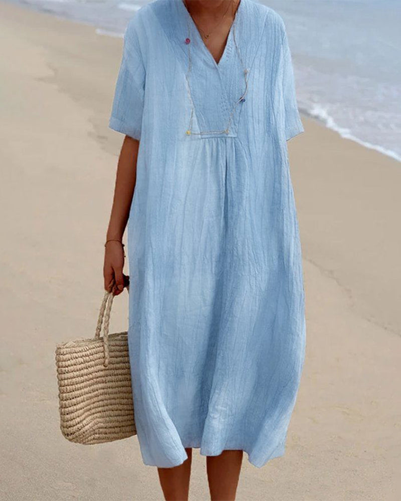 Zella™ - Stylish linen dress