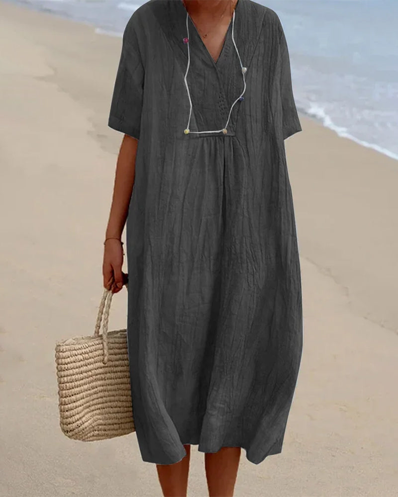 Zella™ - Stylish linen dress