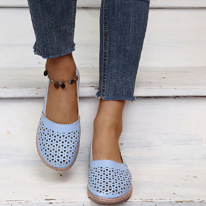 Gracie - Perforated Slip-On Flats