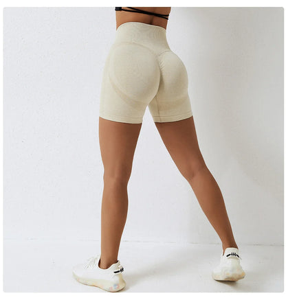 Seamless High Waist Sports Shorts