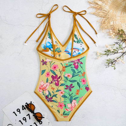 Vintage Charm | Floral Swimsuit