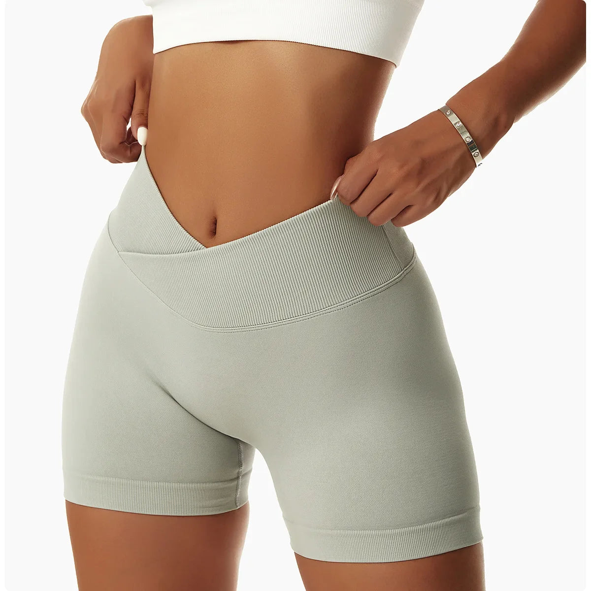 High-Waist Scrunch Butt Shorts