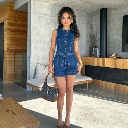 Luna™ - Denim Summer Set