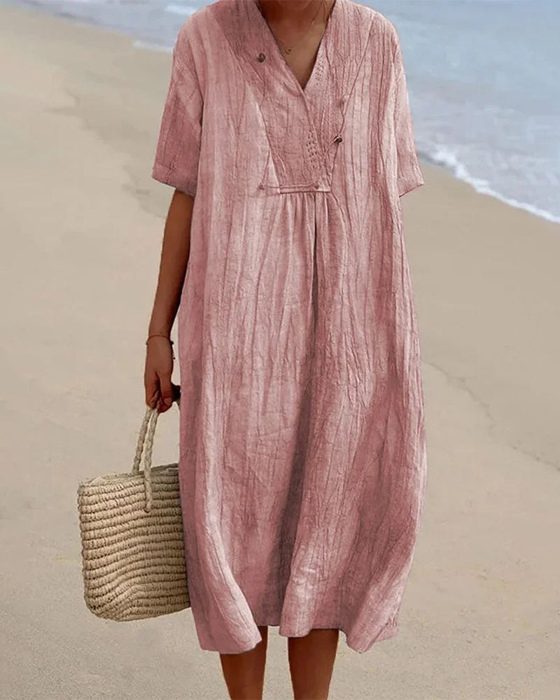 Zella™ - Stylish linen dress